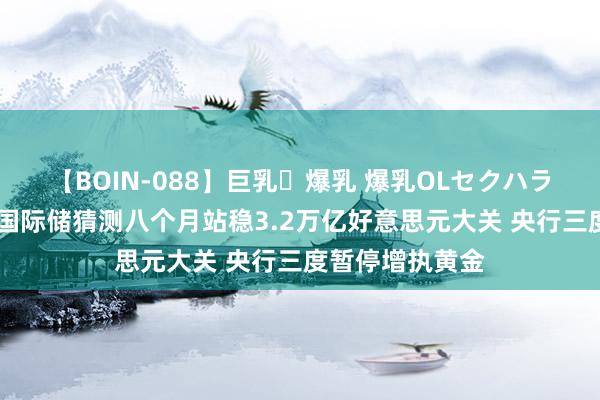 【BOIN-088】巨乳・爆乳 爆乳OLセクハラ乳姦レイプ 中国际储猜测八个月站稳3.2万亿好意思元大关 央行三度暂停增执黄金
