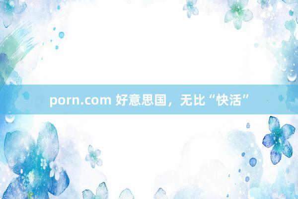 porn.com 好意思国，无比“快活”