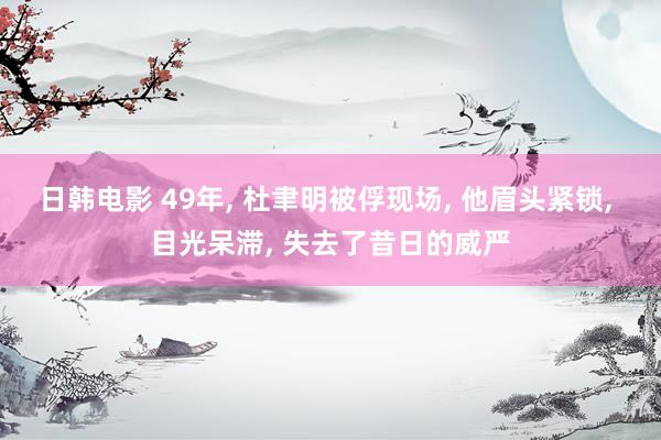 日韩电影 49年, 杜聿明被俘现场, 他眉头紧锁, 目光呆滞, 失去了昔日的威严