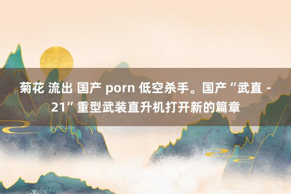 菊花 流出 国产 porn 低空杀手。国产“武直－21”重型武装直升机打开新的篇章